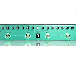 Pedal de Guitarra Multi-Efeitos, Effects Pedal guitarra Reverb Delay MOD AMP Bateria lítio M-VA-VE Tank-G Recarregável, 36 Presets, 9 Preamp Slots, 8 IR Cab Slots, 3 Simulação, Delay, Reverb Efeitos