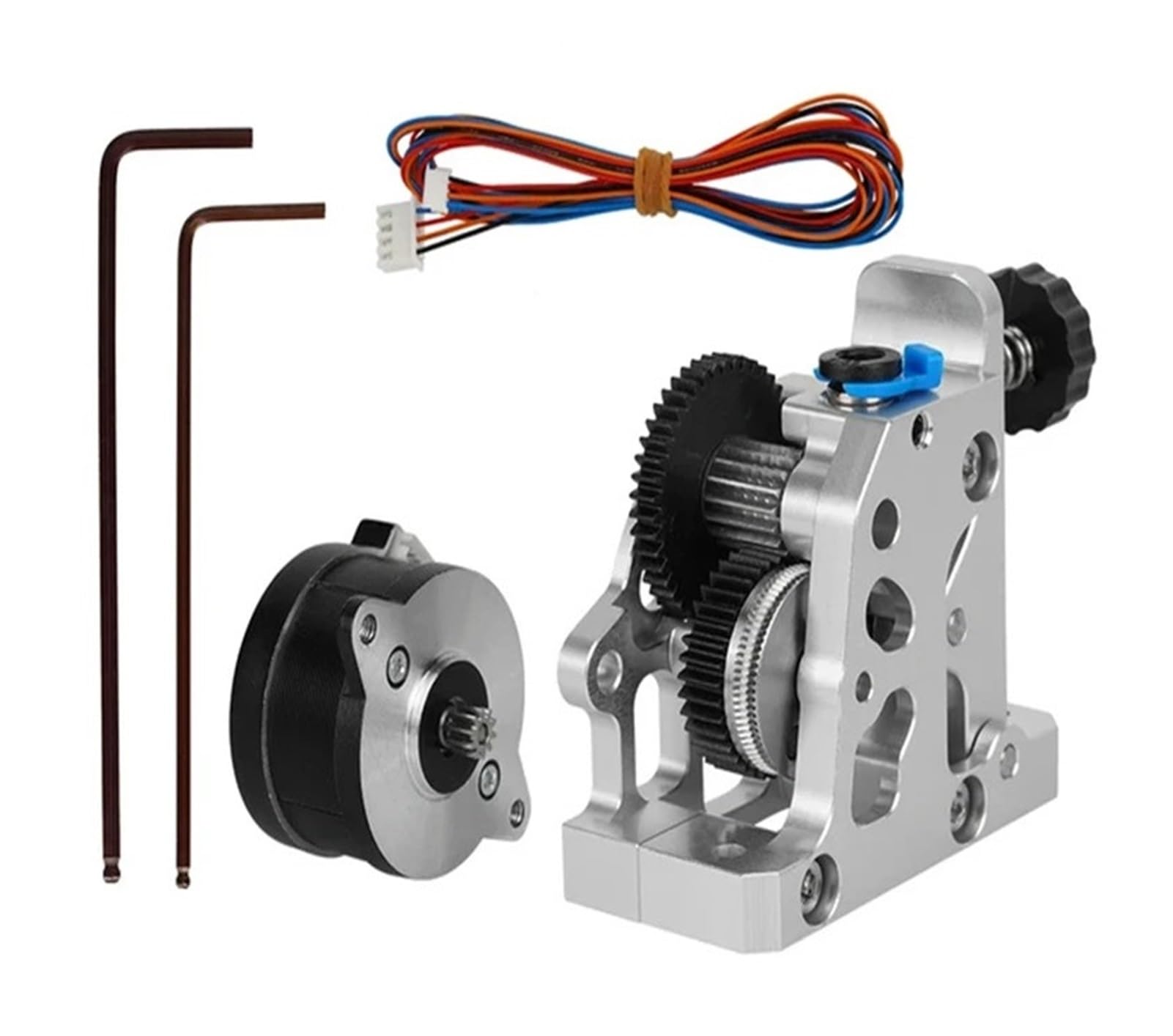 3D Printer Parts Gear Extruder Hardened Steel Reduction Speed Motor(Silver Motor Kit)