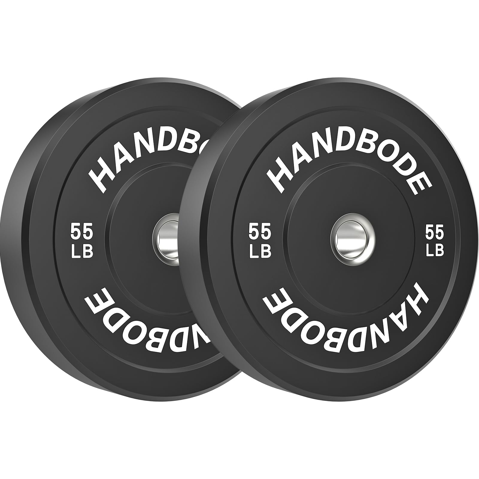HANDBODE Olympic Bumper Plates 55 lb Pair