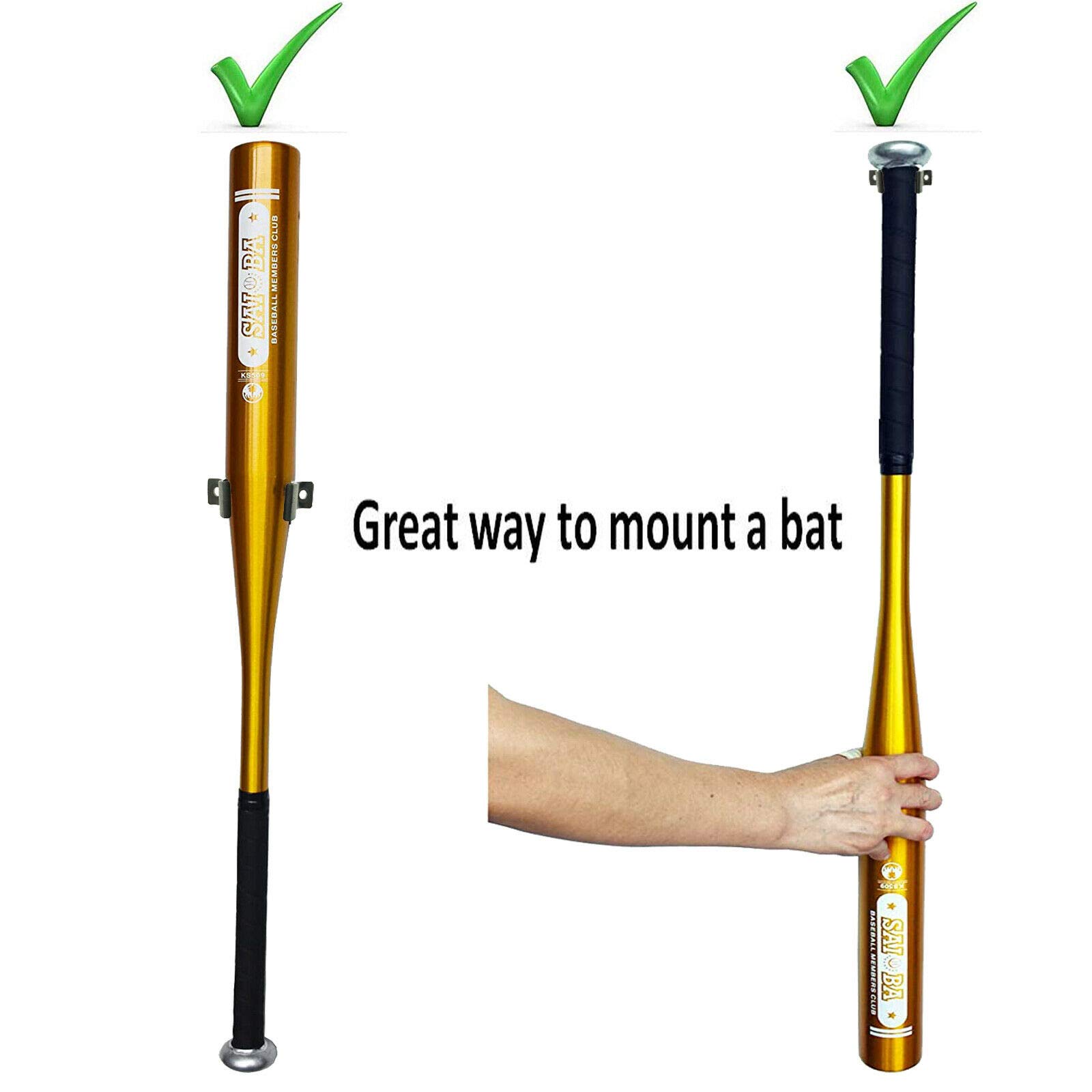 Suporte Parede Para Taco De Baseball E Softball Horizontal Preto - 6