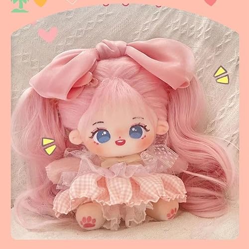 Miniatura 2 de Juguete de muñeca de algodón de 7.9 in con hermoso pelo largo para niñas regalo (X09801)