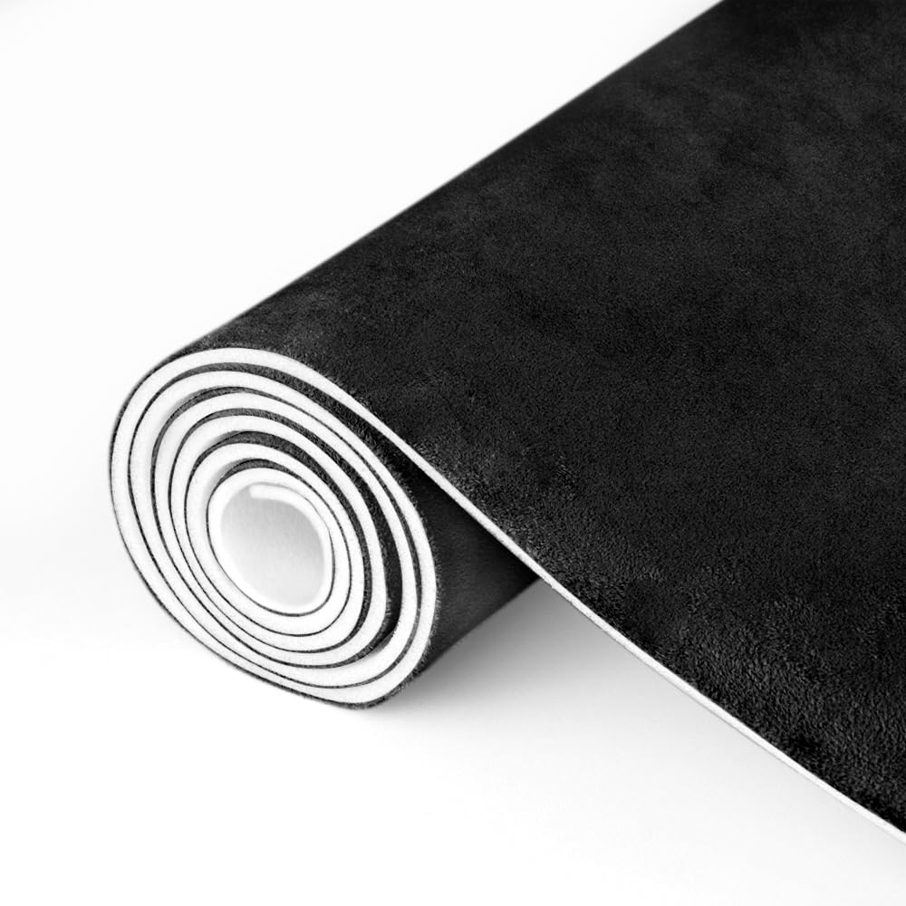 Auto Suede Headliner Fabric Material with Foam Backing, 54" L × 60" W Automotive Interior Roof Replacement Upholstery Fabric for Car Truck SUV RV Boat, Home Repair DIY