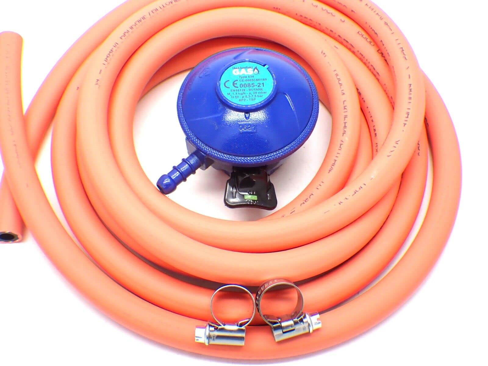 Hg Replacement 21Mm Butane 3M Hose Kit Fits Calor Gas & Flogas 21Mm Cylinders