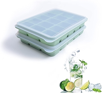 Silicone Ice Cube Trays with Removable Lid