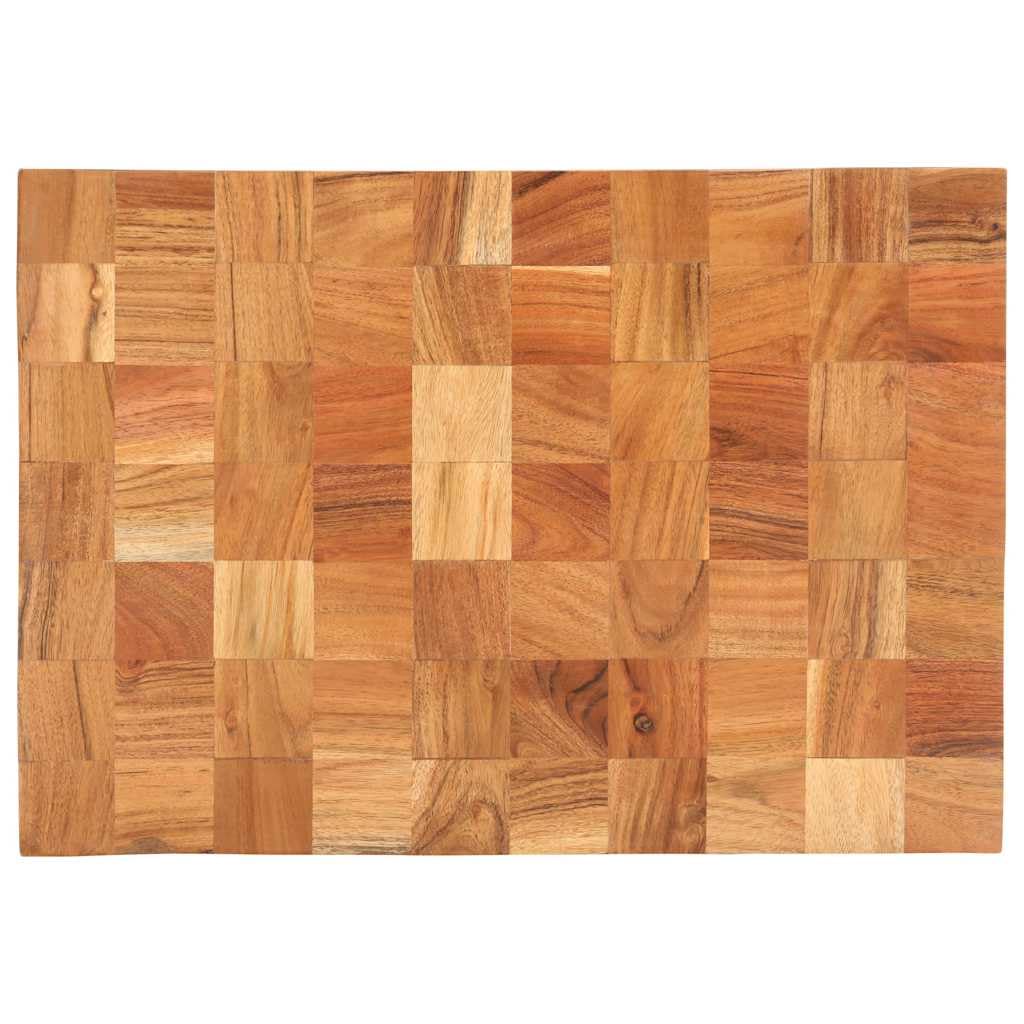 Hackblock 50×30×3,8 cm Akazie Massivholz,Heim & Garten,Küche & Esszimmer,Küchenhelfer & -utensilien,Schneidebretter,Braun,5.8 kg-286572