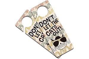 Don't Let the Cat Out Humorous Sign: A Feline-Friendly Welcome