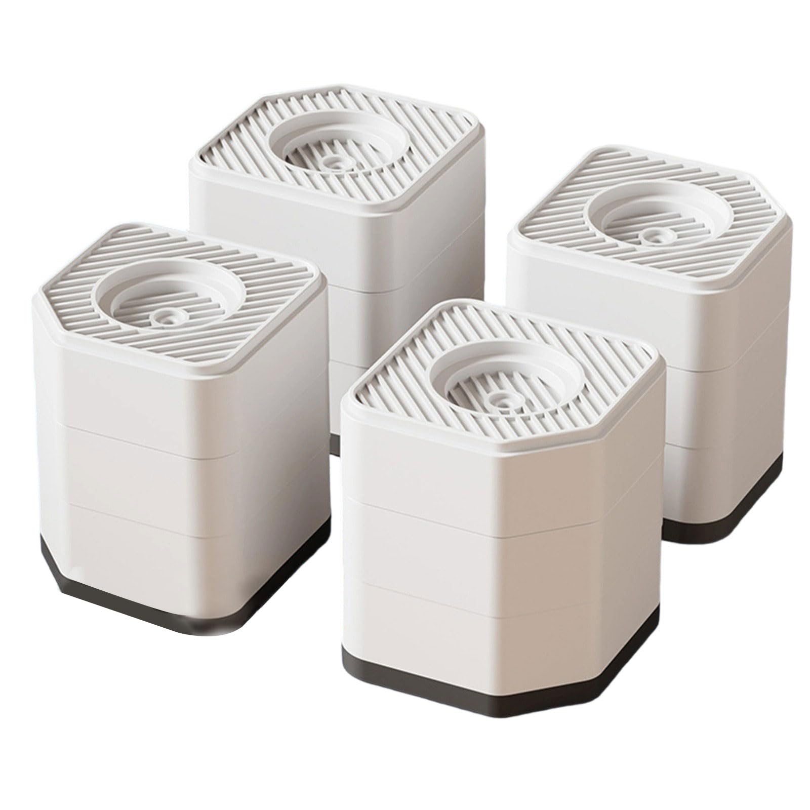 Woedpez 4Pcs Anti-Vibration Machine Feet Pads, Shockproof Refrigerator Washer Adjustable Leveling Legs Refrigerator Washing Machine Stand