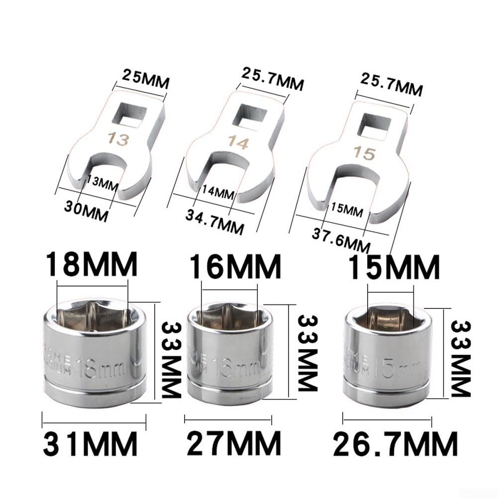 Set Chiavi Pulegge 8 Acciaio Cromo Vanadio Set Chiavi Pulegge