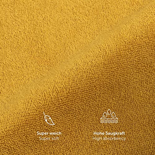 Blumtal Premium Frottier Gästehandtücher Set 24 teilig 100% Baumwolle - Oeko-TEX zertifiziertes Gästehandtuch 24x (30x30 cm) - Ultra… – Ansicht 5