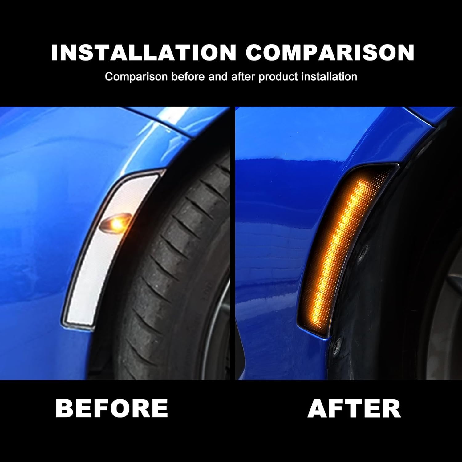 KUNGKIC For Toyota GR86 Subaru BRZ 2021 2022 2023 2024 2025 LED Turn Signal Brake Parking Side Marker Light Daytime Running Waterproof Sequential Blink Sport Style Extend Decoration Accessories