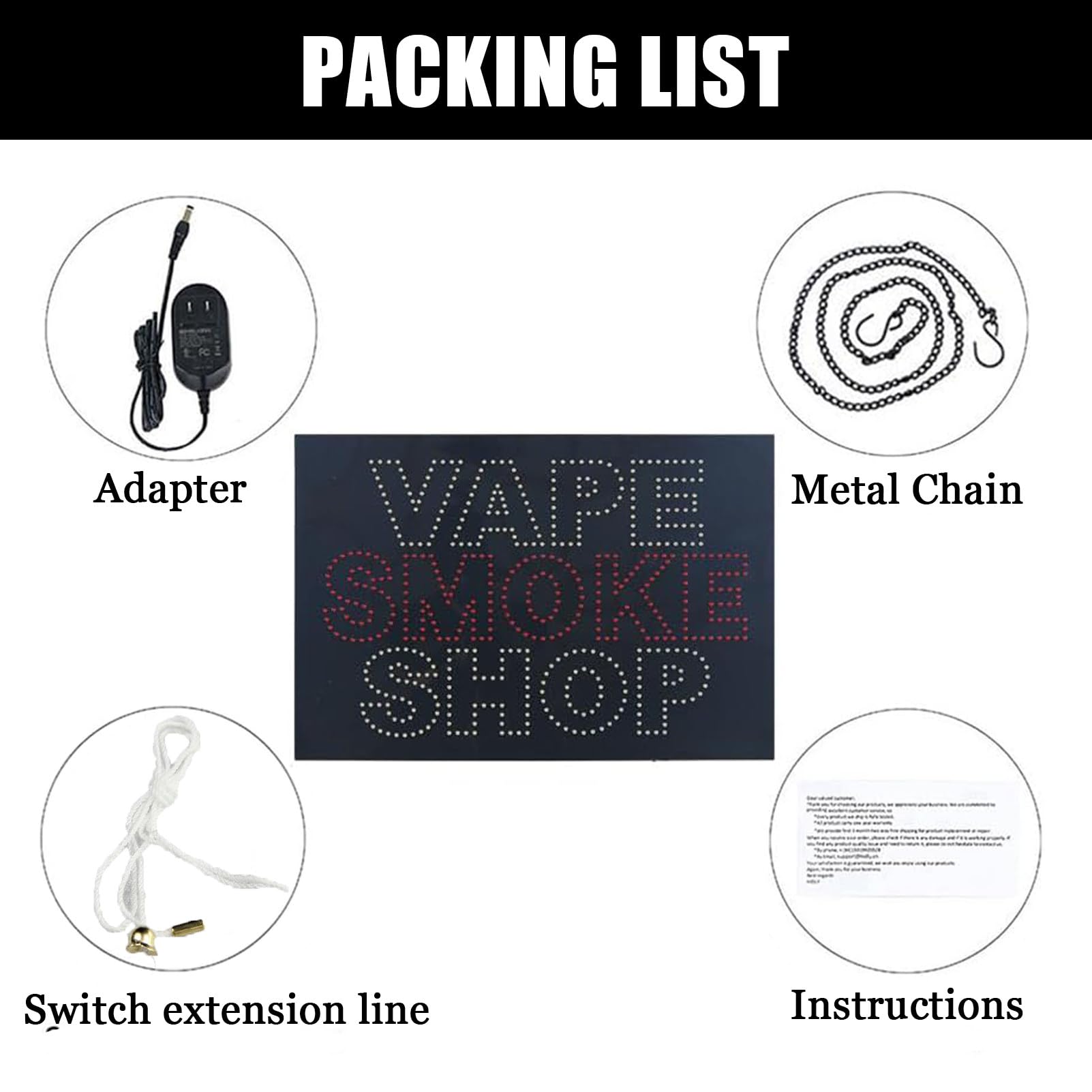 Znak Sklepu Z ArtykułAmi Tytoniowymi Dla Firm, Znak Led Vape, Elektryczny Znak Reklamowy Z Regulowanym łAńCuchem, Superjasny Do Sklepu Z ArtykułAmi Tytoniowymi I Akcesoriami,B