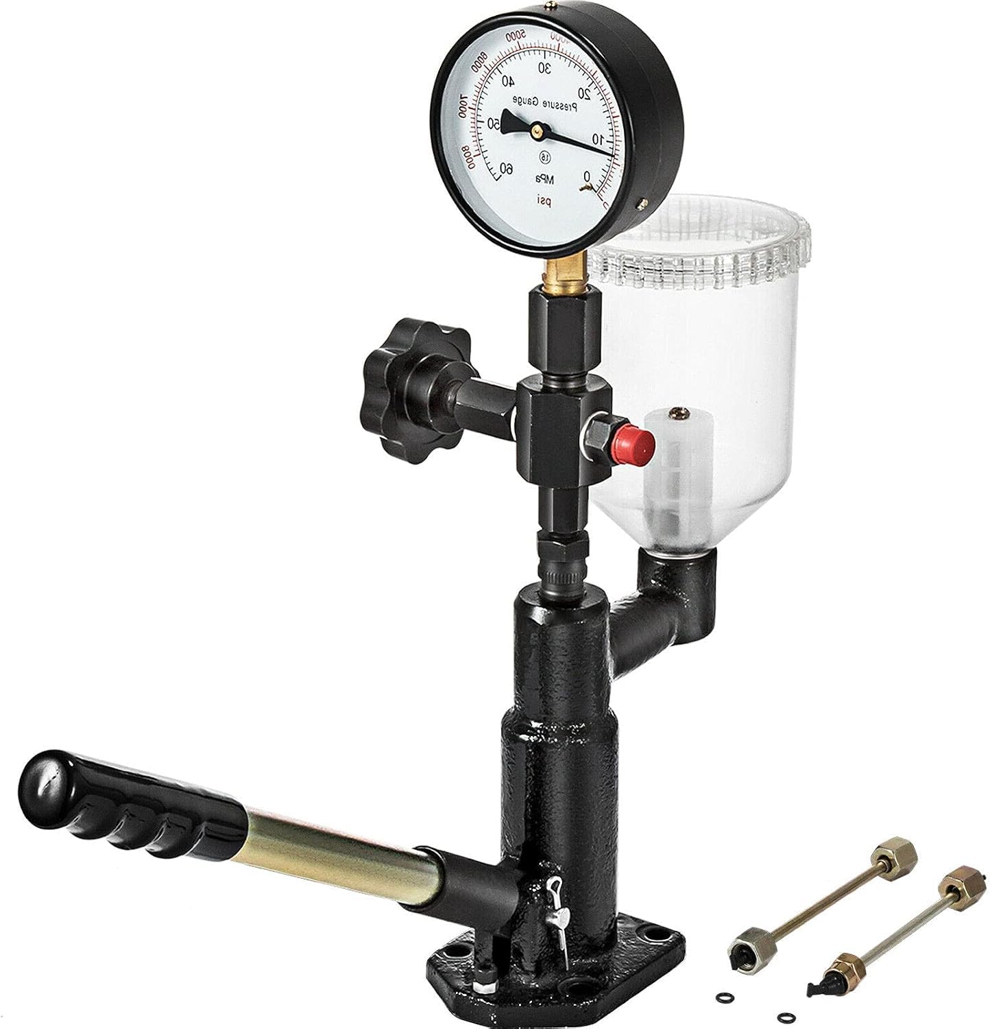 Comprobador de inyectores diesel ALTA PRESIÓN 0-600 Bar fugas y pulverizado