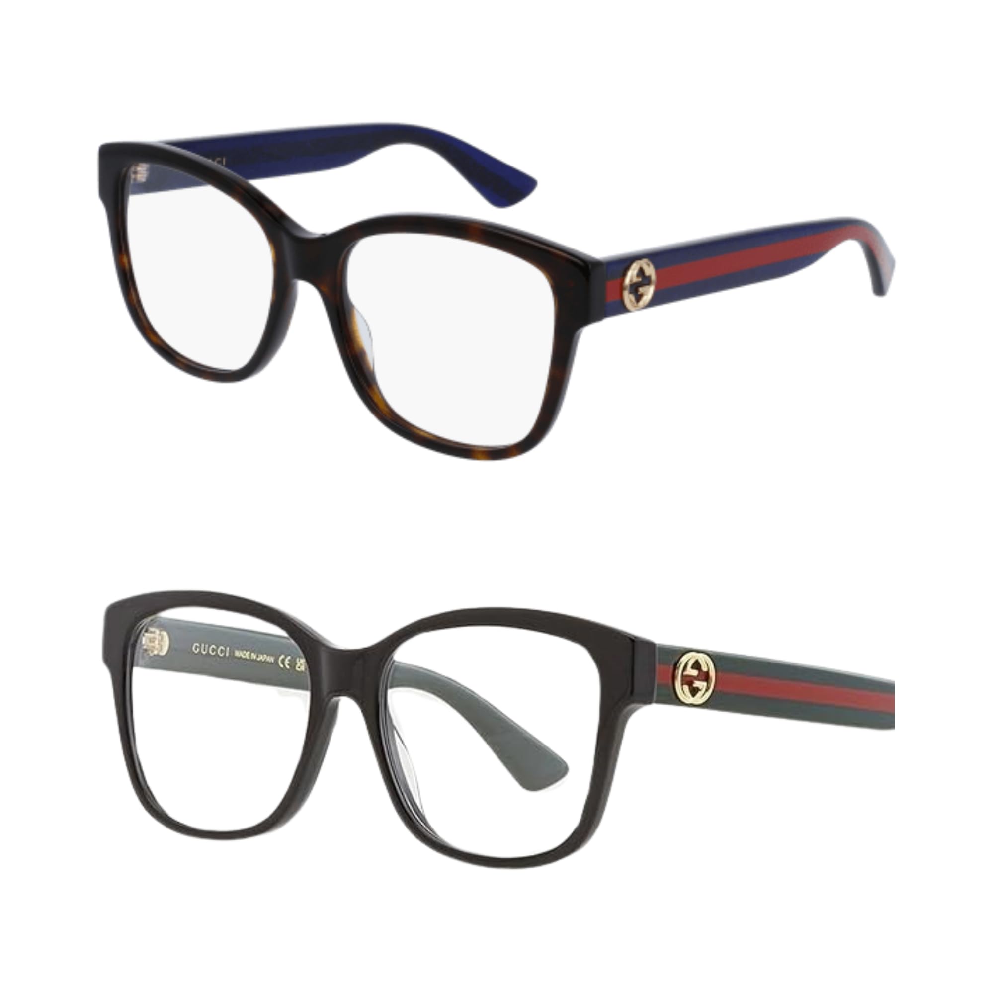 GG0038ON Square Shape Eyeglasses + Bundle with eSHADES Luxury Eyewear Kit