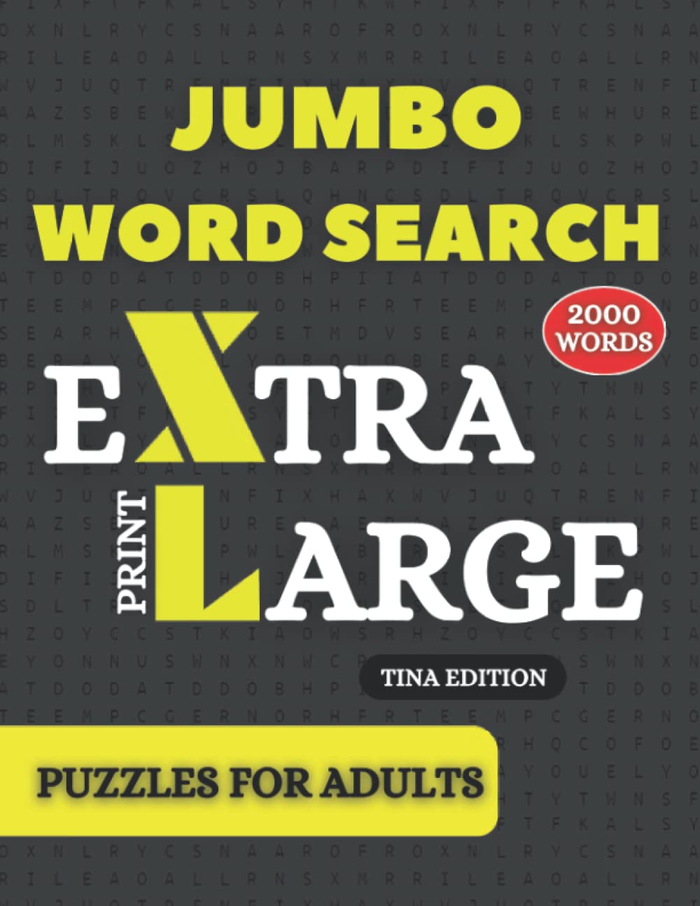 Jumbo Extra-Large Print Word Search Puzzles: Word Search Book for Adults Large Print with a Huge Supply of Puzzles | Big Word Find Puzzle Book for ... Seniors for Relaxing and Fun
