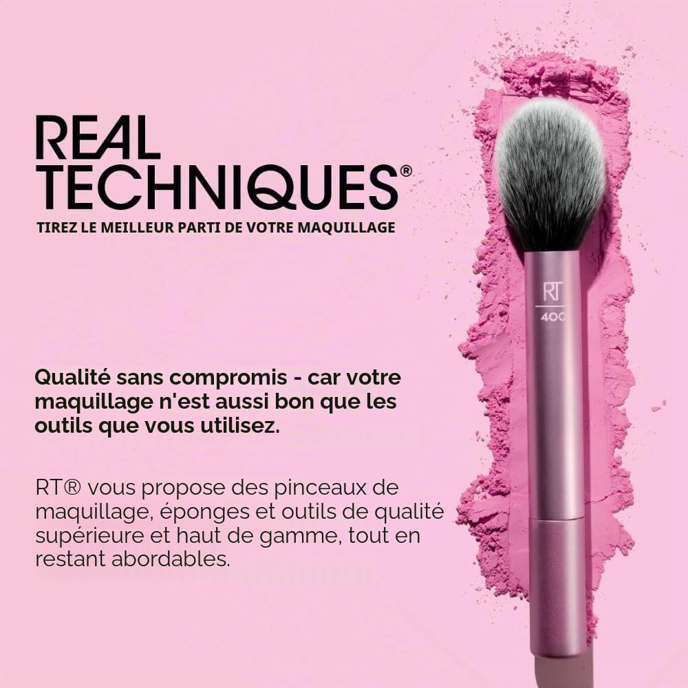 Real Techniques Palette de Nettoyage avec Pinceau Gel Nettoyant pour Pinceaux de Maquillage 8 Unité