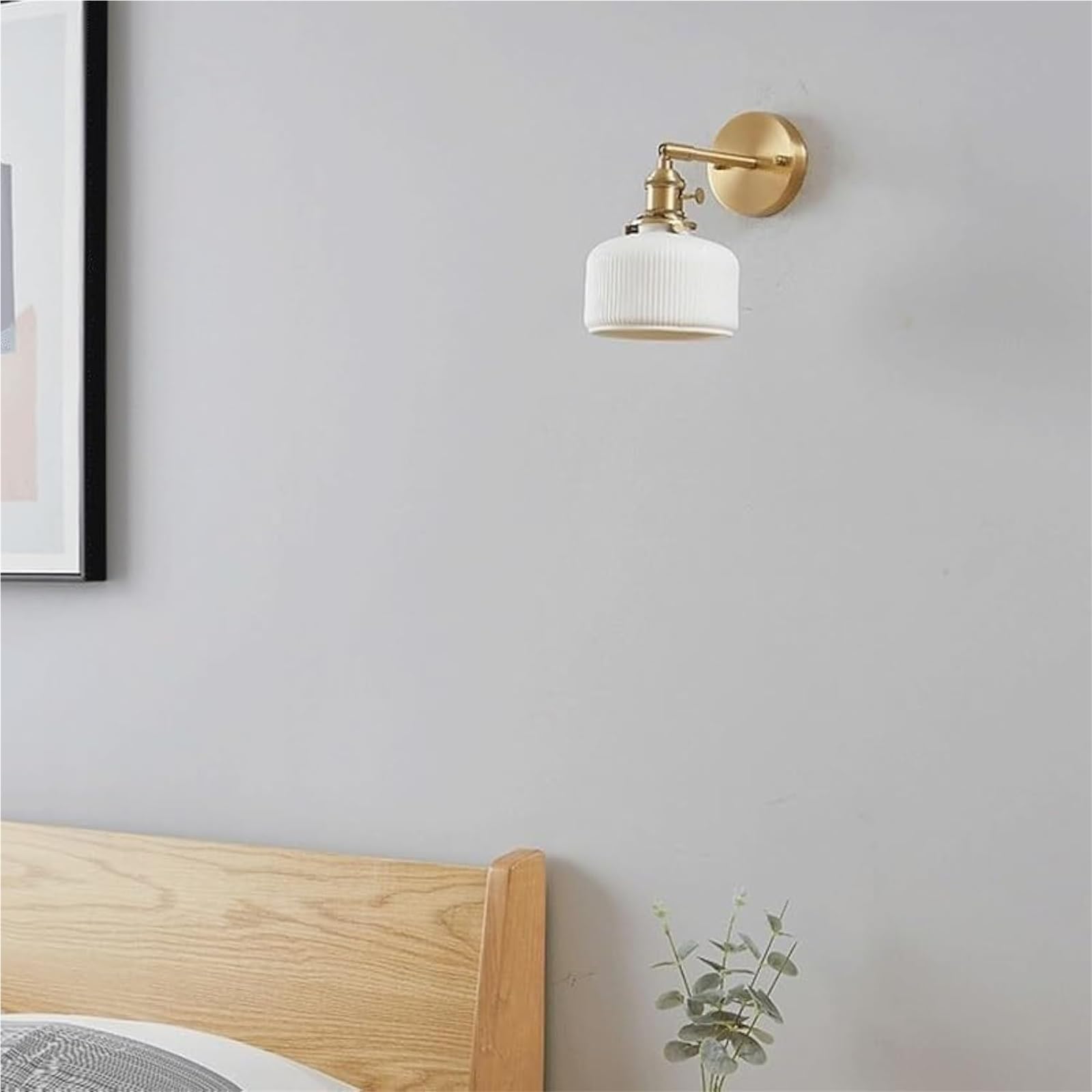 Applique da parete in ceramica, lampada da interni regolabile per camera da letto, soggiorno, studio, villa, ristorante, hotel