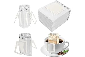 100 Pack Portable Coffee Filter: Perfect for Travel, Camping, Home, and Office