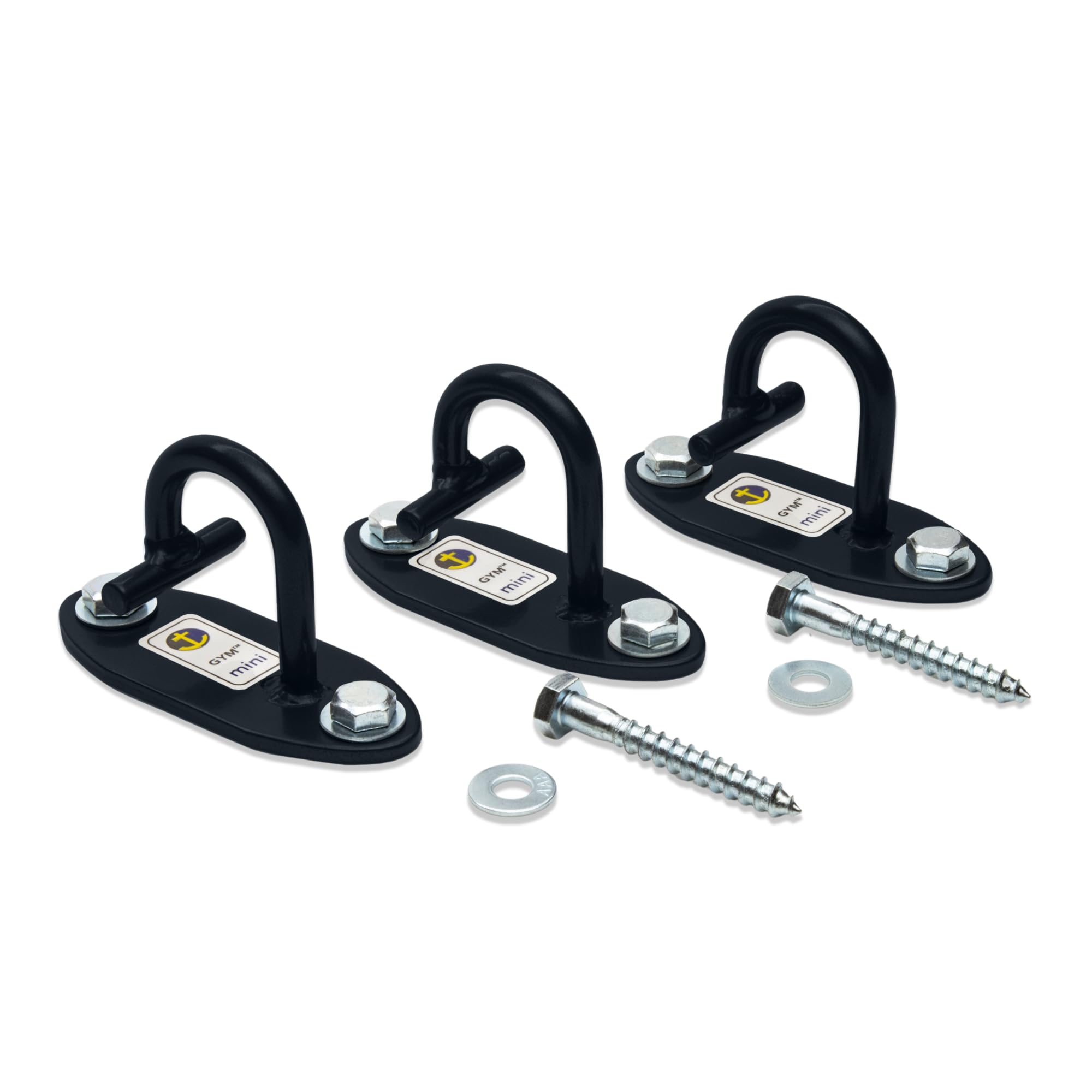 Anchor Gym Wall Anchor for Resistance Bands - Heavy Duty Wall Hooks for Bodyweight Straps - Alloy Steel Exercise Band Wall Anchor for Stretch Straps