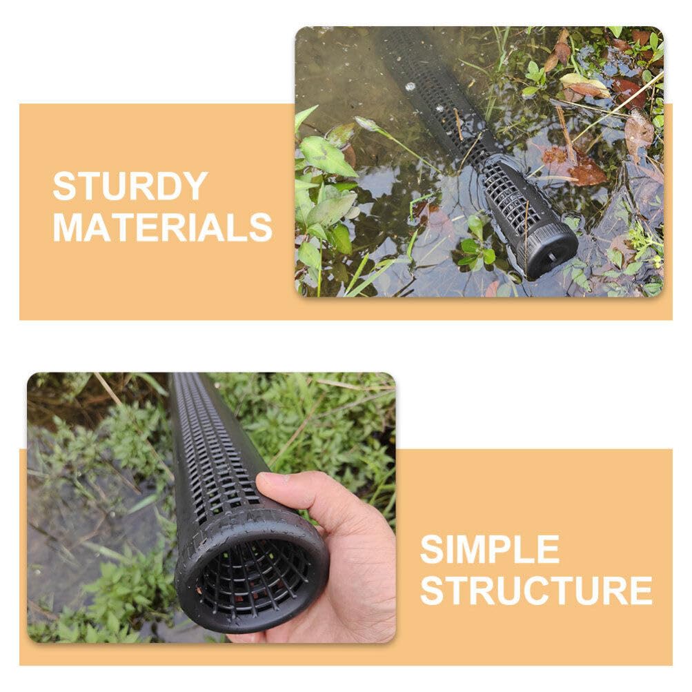 SUPVOX 1 Set EEL Traps Long Crayfish Traps for Lakes Minnow Traps Plastic Container Supplies Black Fish Net Black