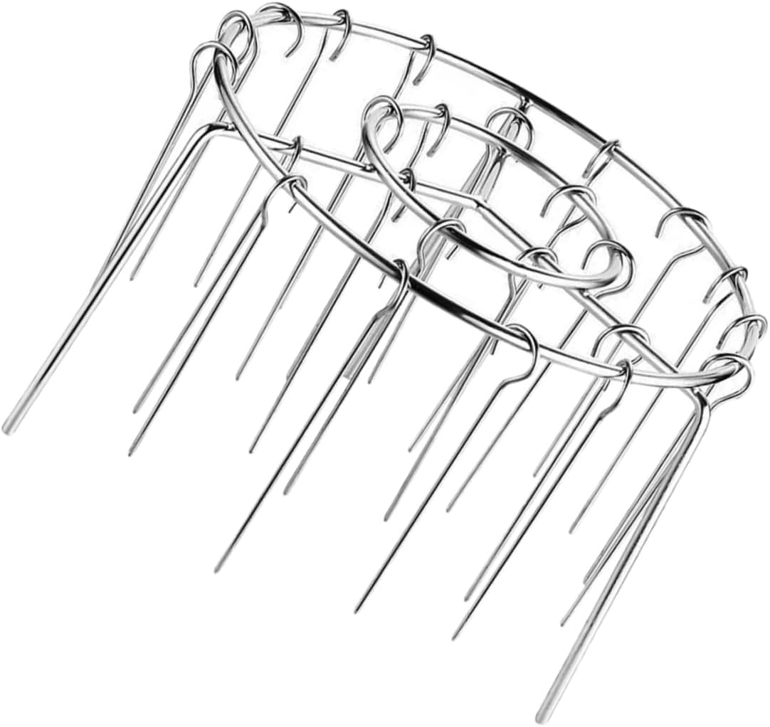 Lightweight Portable Oven Grill Rack Round Baking Rack for Air Fryer Stainless Steel Turkey Frying BBQ Toast Holder Lightweight Portable Oven Grill Rack Round Baking Rack for Air Fryer Stainless Steel Turkey Frying BBQ Toast Holder