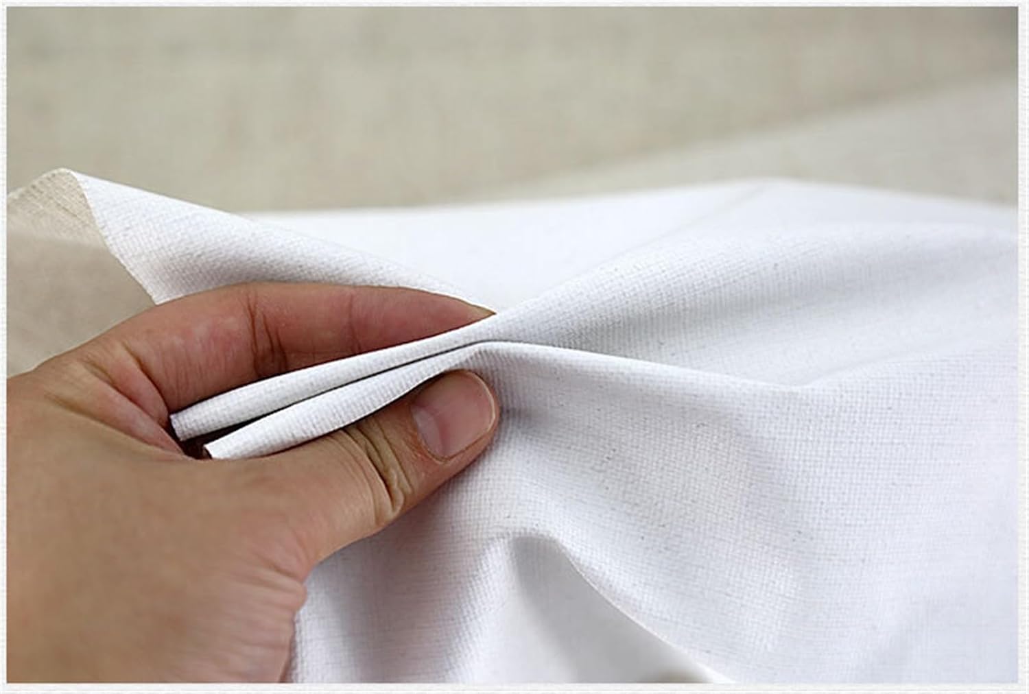 Cotton Canvas Roll, Primed Cotton Linen Blend Canvas Roll for Painting 10m Widths 28-88cm(Width 28cm 10m)