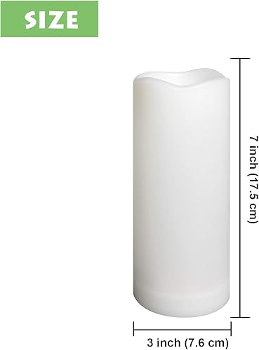 Miniatura 2 de Juego de velas LED eléctricas impermeables para exteriores con temporizador, funciona con pilas, para regalo, decoración del hogar, fiesta, boda,