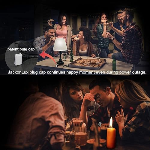 Miniatura 5 de Bombilla LED de emergencia recargable JackonLux Multi-función Batería de reserva Luz de emergencia para corte de energía Camping Actividad al aire