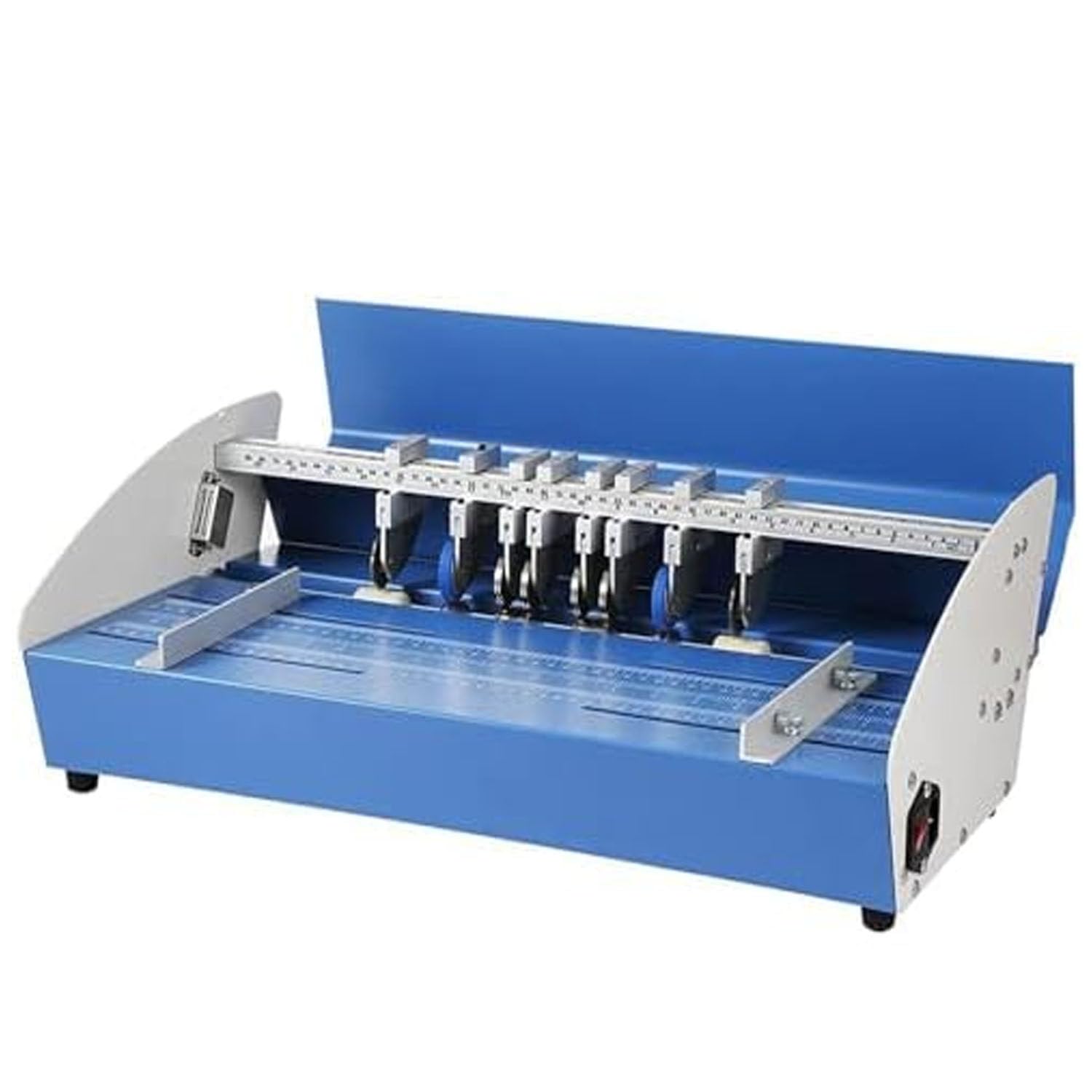 Machine Rainage électrique 3 en 1 520mm,Raineuse Perforatrice Plieuse Papier en Métal Robuste,Coupe en Pointillés pour Documents, Cartes Et Couvertures De Livres 460mm