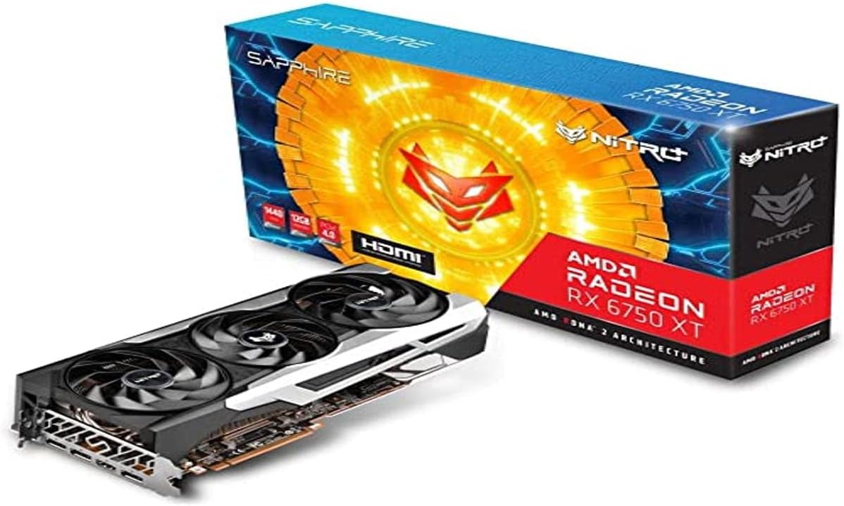 SAPPHIRE NITRO+ AMD Radeon RX 6750 XT GAMING OC Graphic card 12GB GDDR6 PCI Express 4.0 ATX (11318-01-20G)