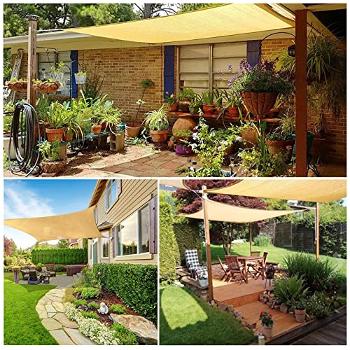 Voiles en tissu de soleil imperméable avec protection rectangle 3x5m