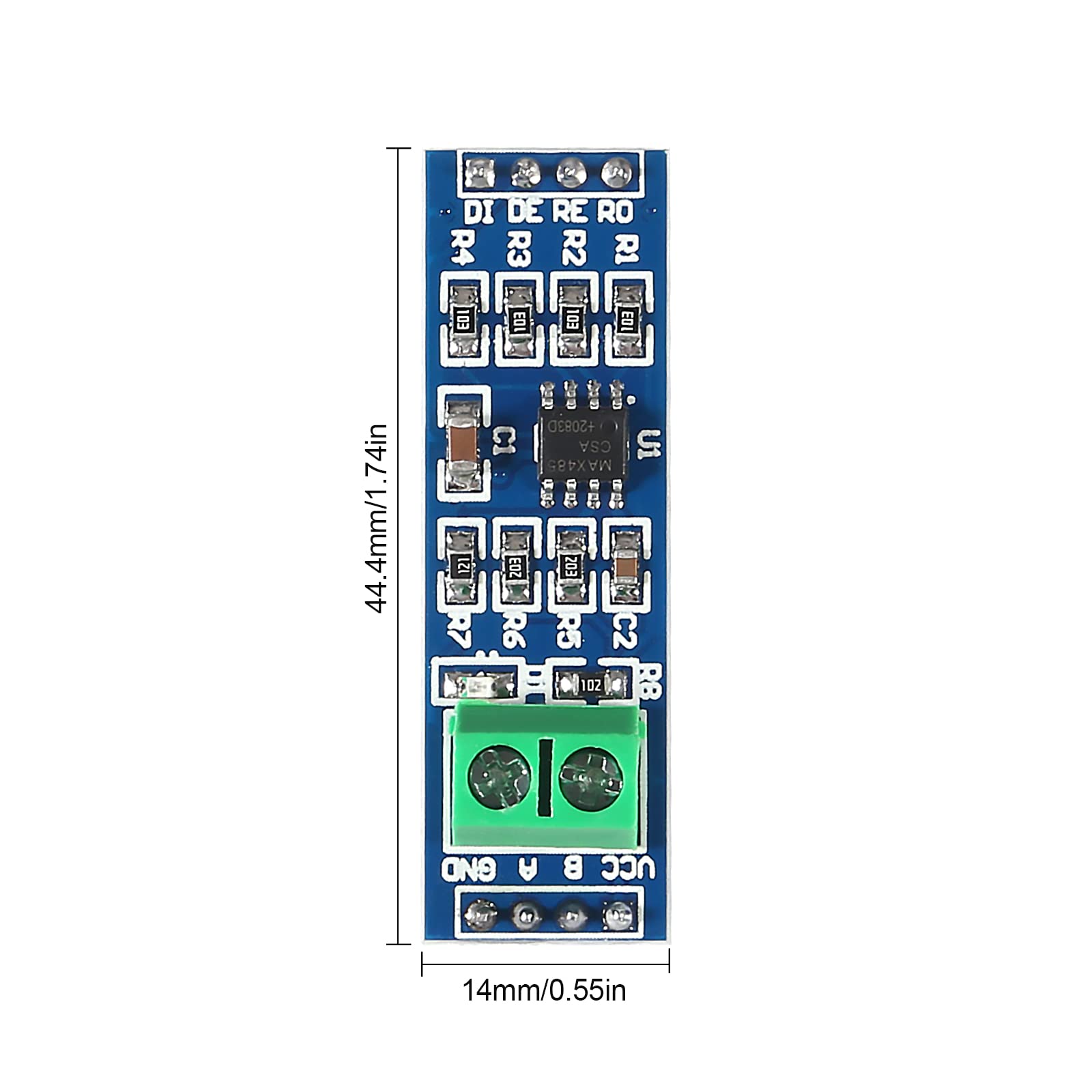 50 Pezzi MAX485CPA DIP-8 - Ricetrasmettitori RS-485/RS-422 Nuovi Per Progetti Elettronici
