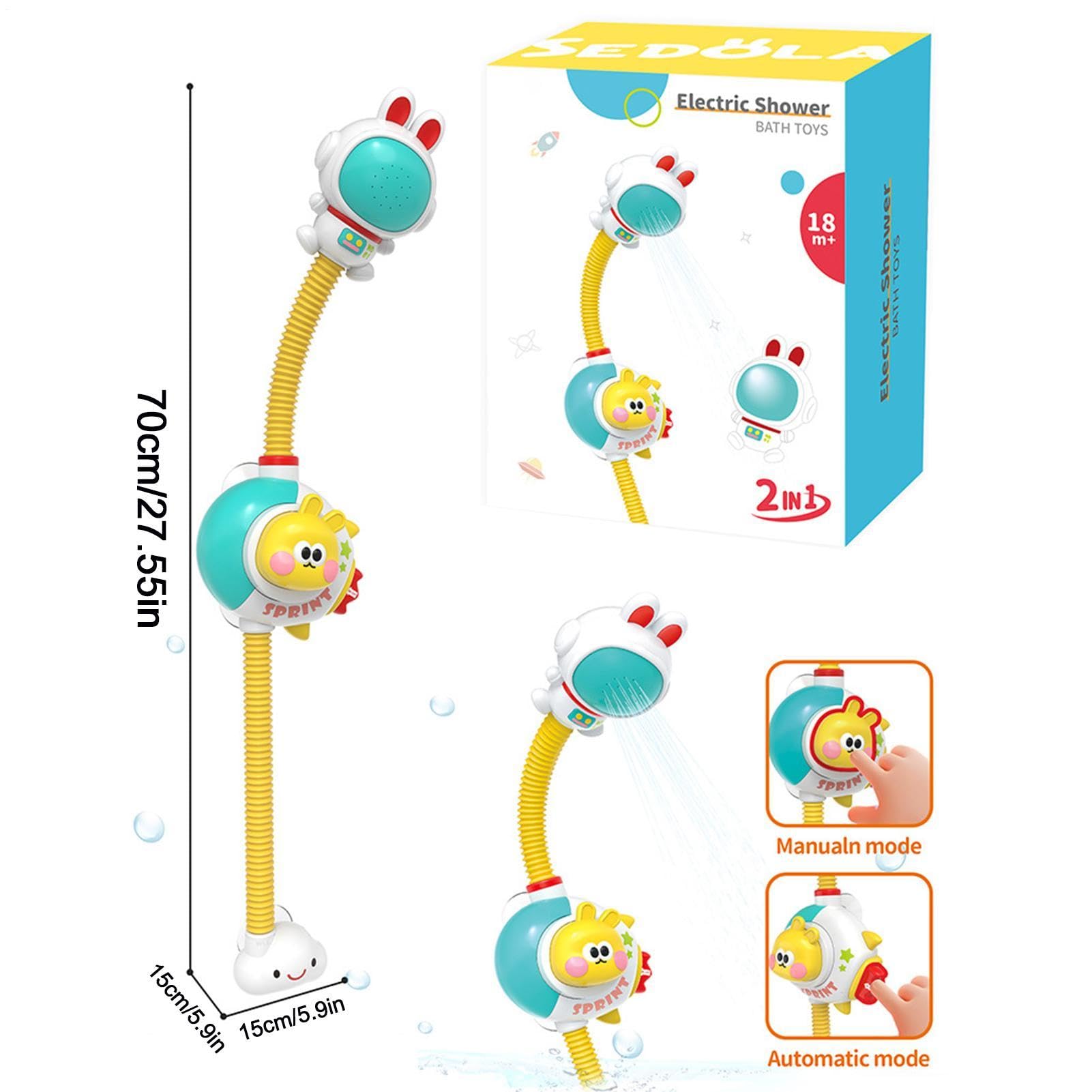 Giocattoli da Bagno per Bambini Interattivo Elettrico | Giocattoli d'acqua con soffione doccia Per Ragazzi Ragazze Bambini Genitori Casa Bagno Vasca Bagno Regalini per Feste e