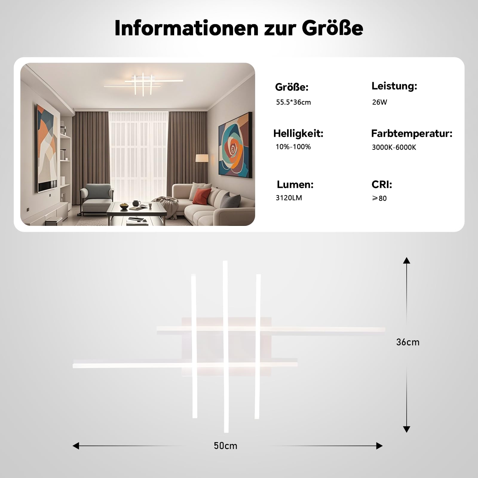Sky angle Plafoniera LED Smart con Controllo Vocale per Alexa/Google Home, Luci a Soffitto Dimmerabili, Lampada Piatta per Soggiorno, Camera da Letto, Bagno, Cucina