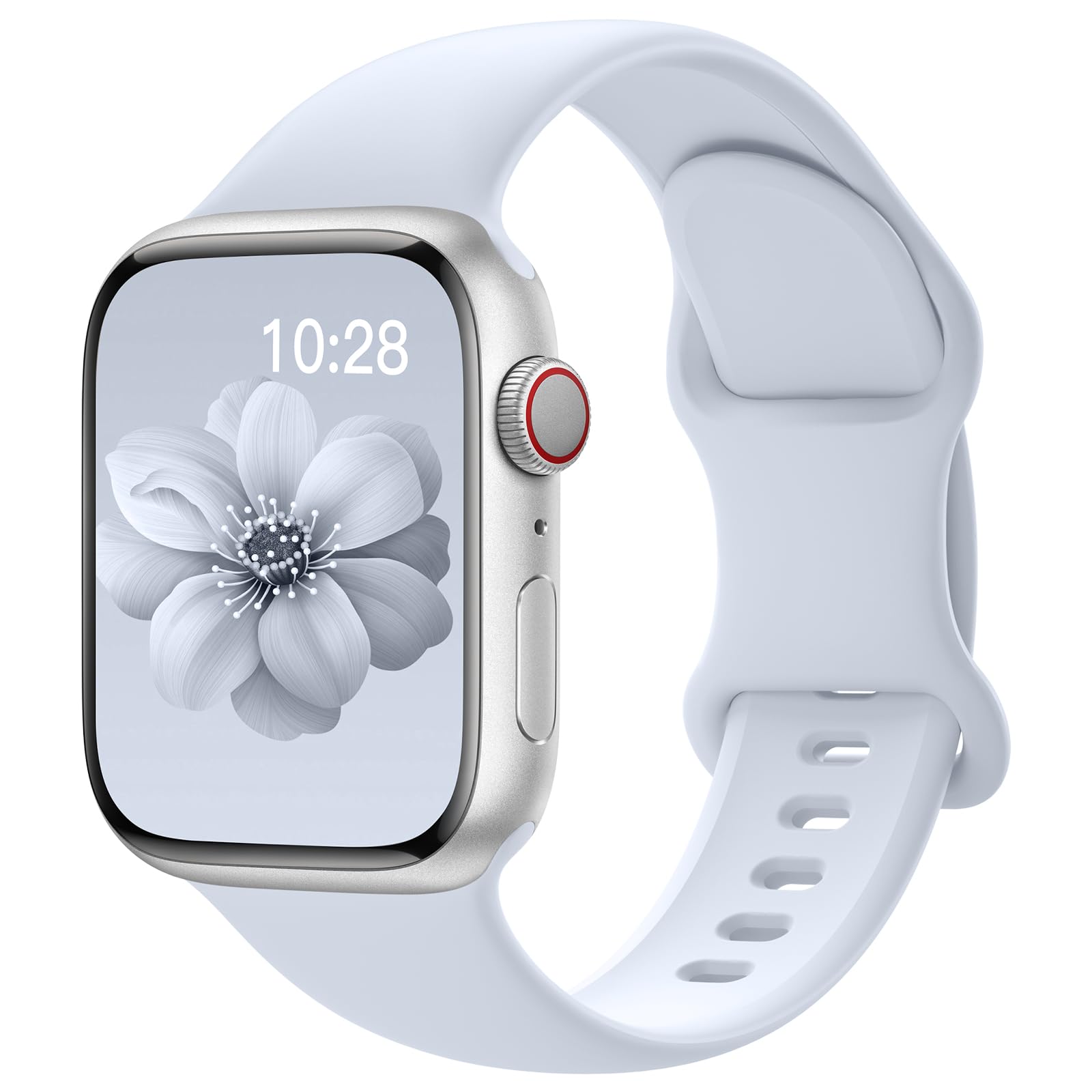 Yoohoo 2 Stück Silikon Armband kompatibel mit Apple Watch 40mm 41mm 42mm 44mm 45mm 46mm 49mm für Damen Herren,Sport Armbänder für iWatch 11 10 9 8 7 6 5 4 3 2 1 Ultra Ultra2 Ultra3 SE 3/2/1