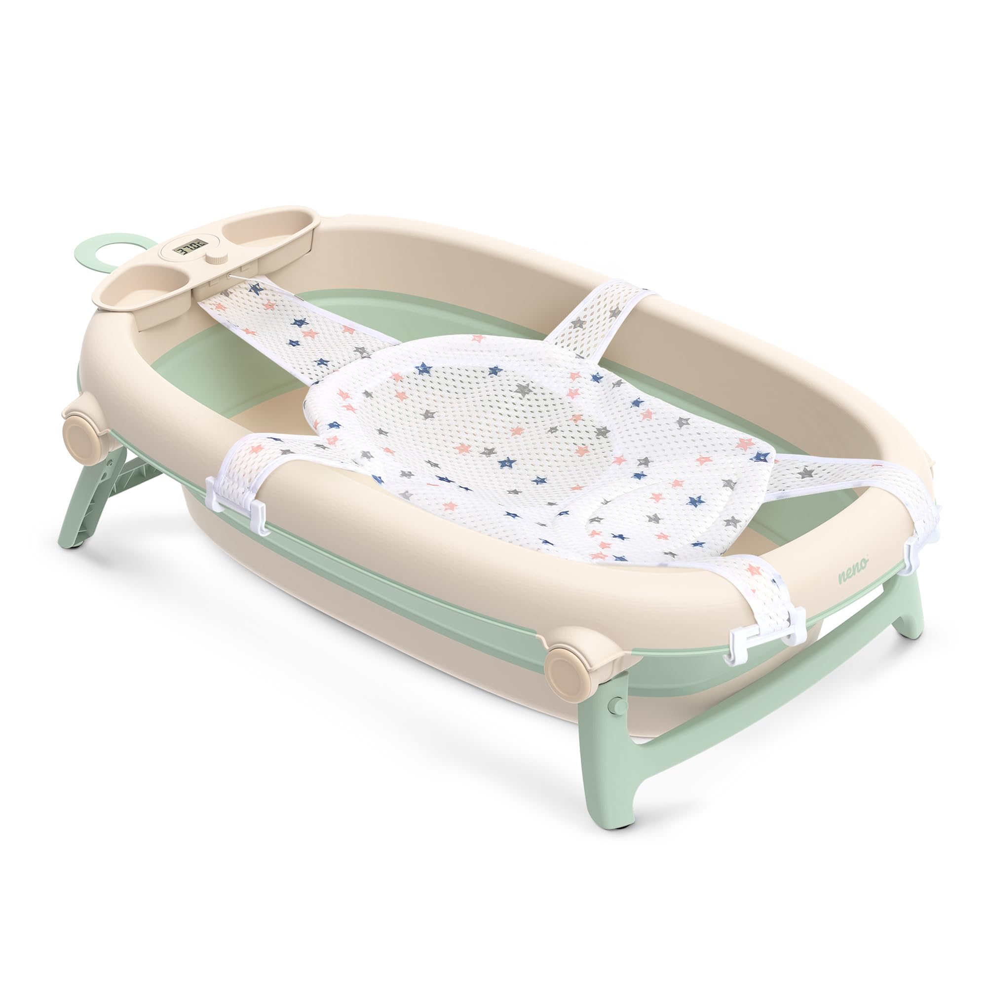 Lucy Foldable Baby Bathtub - Electronic Thermometer - Practical Handles