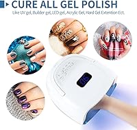 Vista 7 de Lámpara de uñas LED UV, 60 W profesional recargable UV LED secador de uñas para secado de esmalte de uñas de gel, lámpara de secado rápido, 4 Blanco