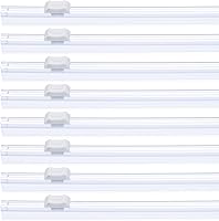 PATIKIL 8pcs 11.8in Plastic Wrap Slide Cutters - Snap-On Replacement for Foil, Parchment, Wax Paper Dispensers, White