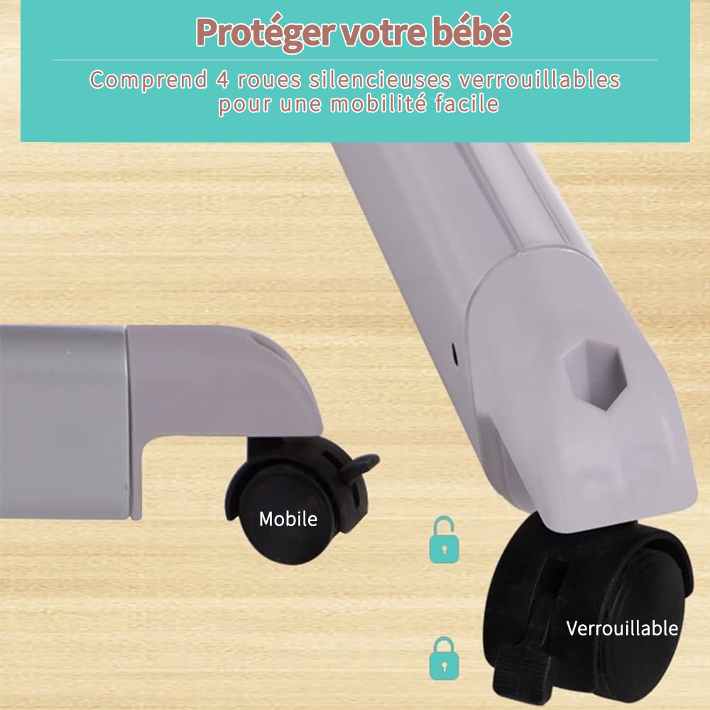 OHMG Culla Neonato Alzabile con Modalità Sonno e Culla, Culla Neonato Fianco Letto con Zanzariera per Neonati da 0 a 36 Mesi, Abbastanza Spazio di Archiviazione, Può Sopportare 50 kg