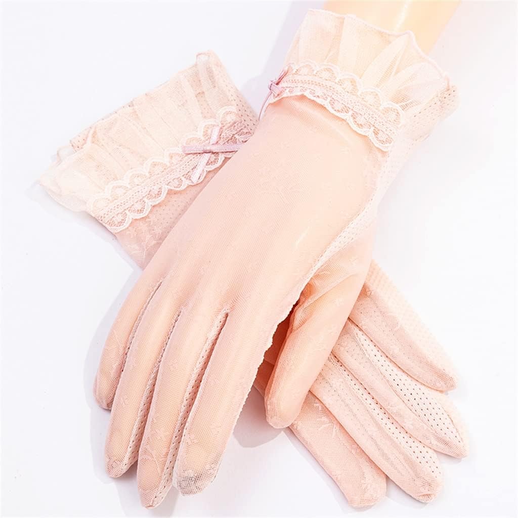 JSEIAJB Thin Section Driving Ladies Cycling Breathable Sunshade Short Spring and Gloves