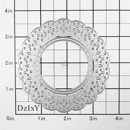 Miniatura 8 de DzIxY Ellipse - Troqueles de corte de metal de encaje para kit de fabricación de tarjetas, troquelados, troquelados, plantillas de máquina de