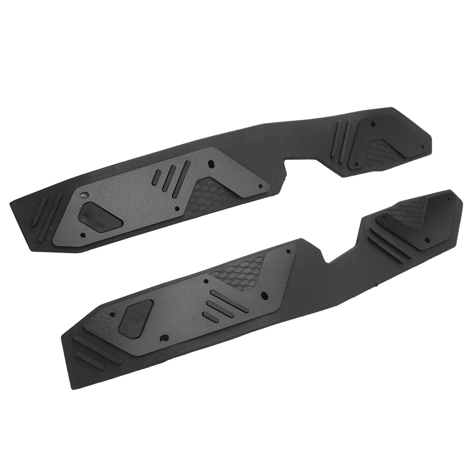 Poggiapiedi per Moto, Pedane in Gomma, Piastra in Metallo, Impugnatura Antiscivolo, Facile Pulizia, Kit da 2 Pezzi per Pendolari e Ciclisti Quotidiani ADV160 2022+ (BLACK)