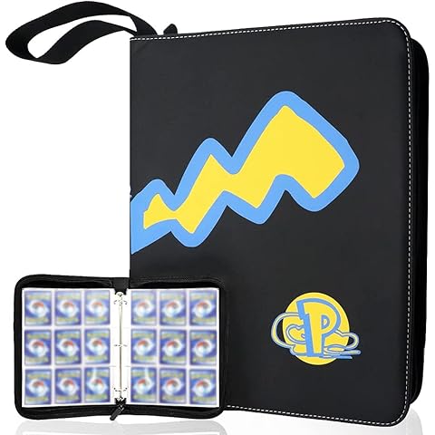 Trading Card Album, Carrying Case Binder ,Card Binder, Trading Card Binder with Sleeves,9 Pocket Card Binder, Collector Card Holder with 50 Platinum 18-Pocket Sheets (13x11inches) Cover