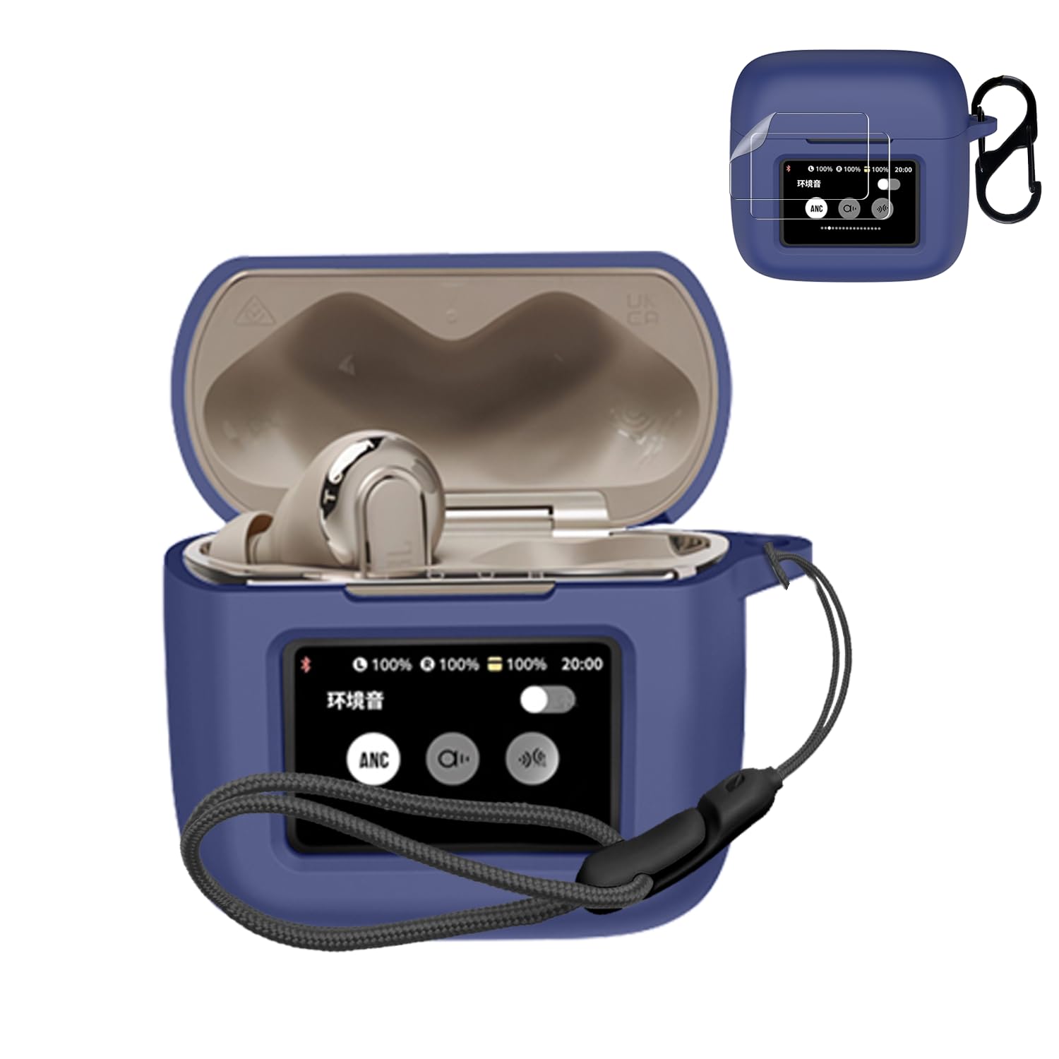 Amazon.co.jp: For JBL TOUR PRO 3 用 ケース カバー + 2枚フィルム 
