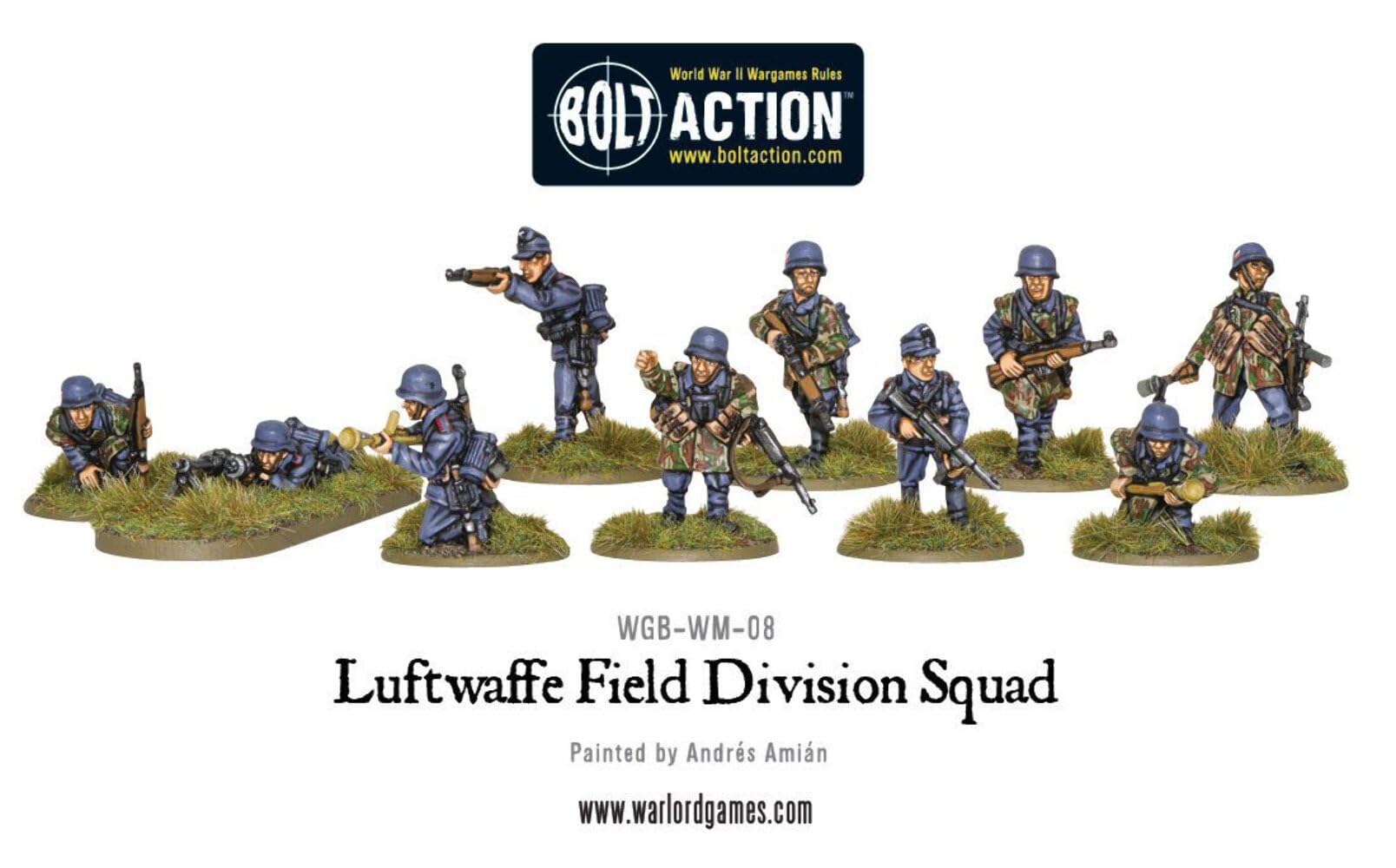 Bolt Action - Luftwaffe Field Division Squad - Warlord Games