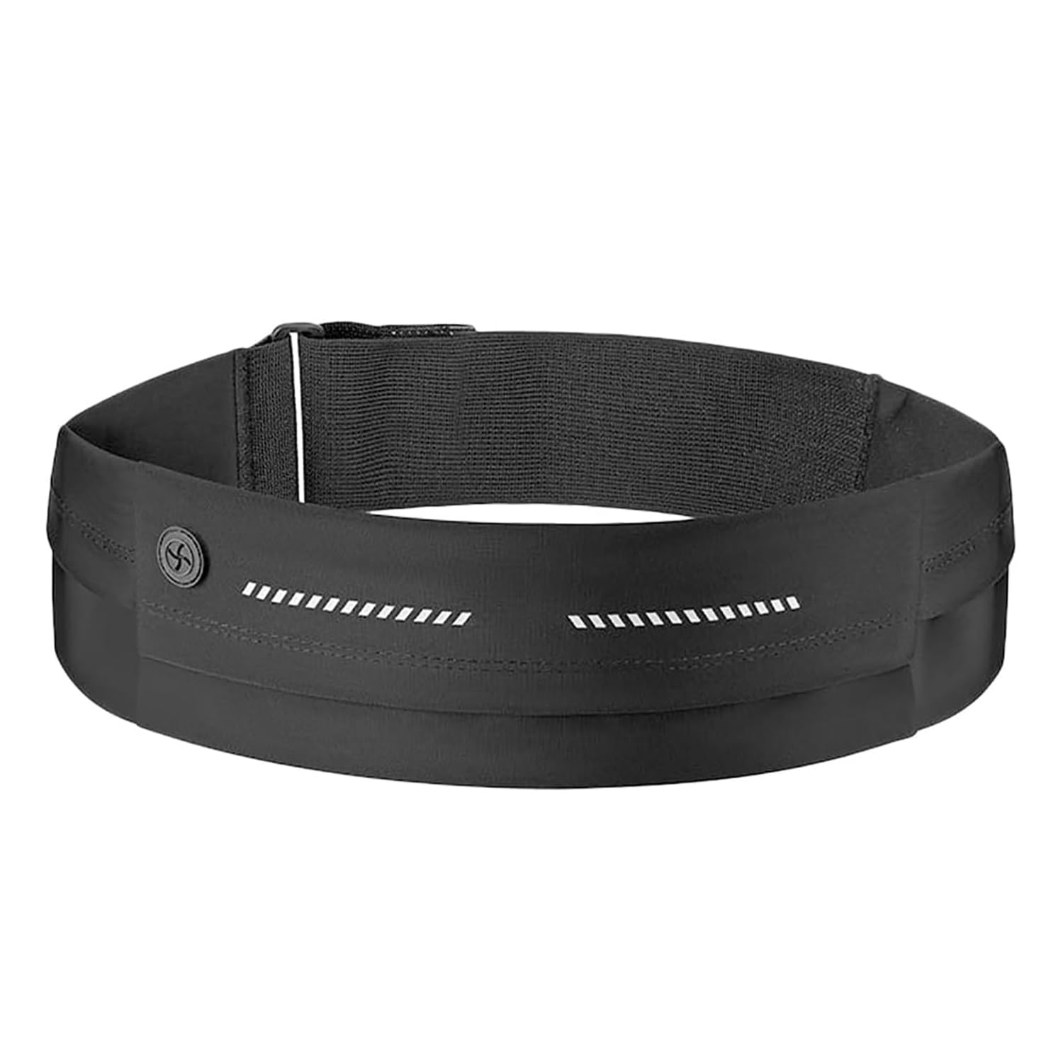 GORWRICH Running Belt for Men & Women, Bounce-Free Phone Holder Waistpack, Lightweight Running Pouch, Reflective Workout Bum Bag for Running, Gym (Black)