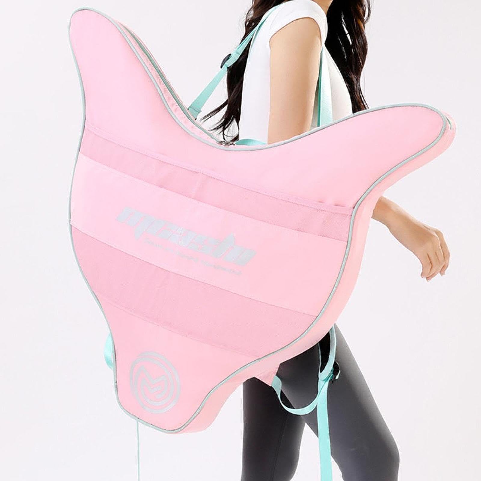 Meerjungfrau Flossen Rucksack Monoflosse Tasche Schwimmsport Ausrüstung Aufbewahrungsbeutel Schutz Nylon Schaum für Schnorcheln Strand Tauchen Reisen
