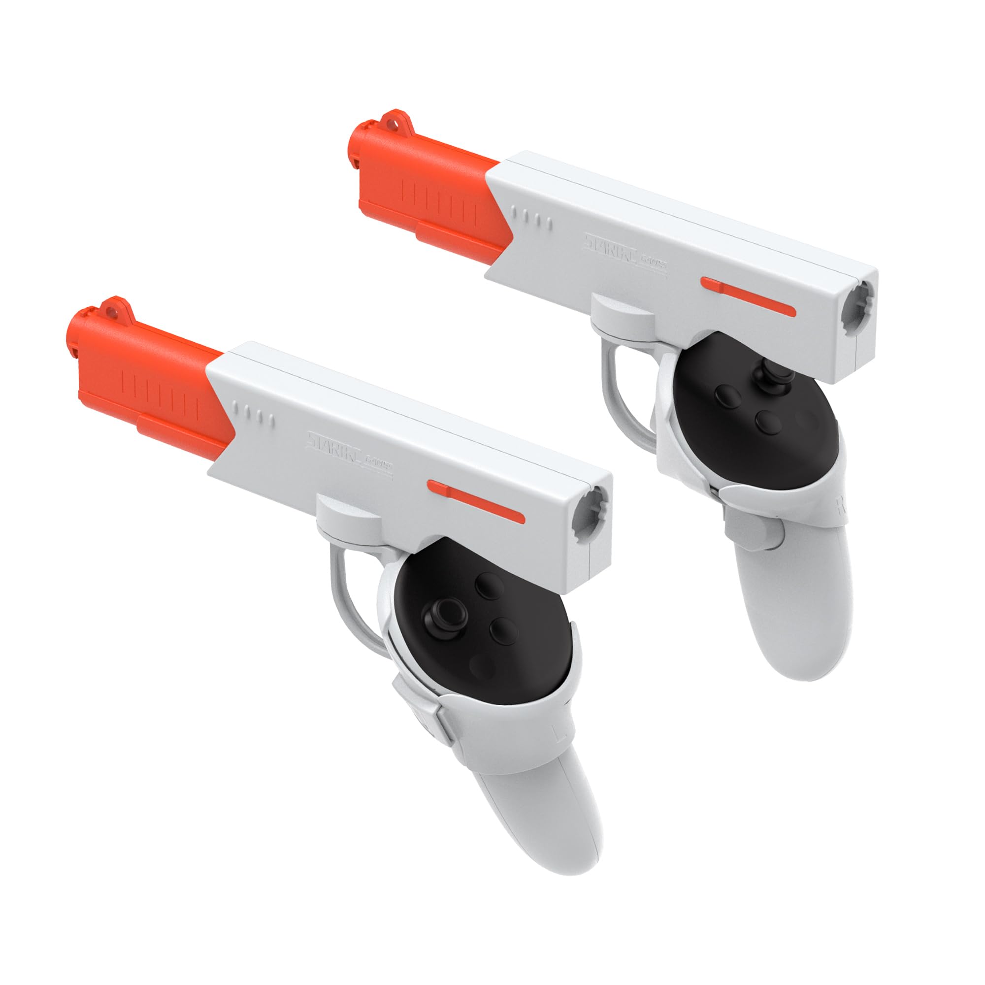 Magnetyczny uchwyt kontrolera do uchwytów Quest 3 VR, szybkie odpinanie, stabilizator wspornika do gier dla zwiększonej dokładności i wciągających wrażeń w grach, biały