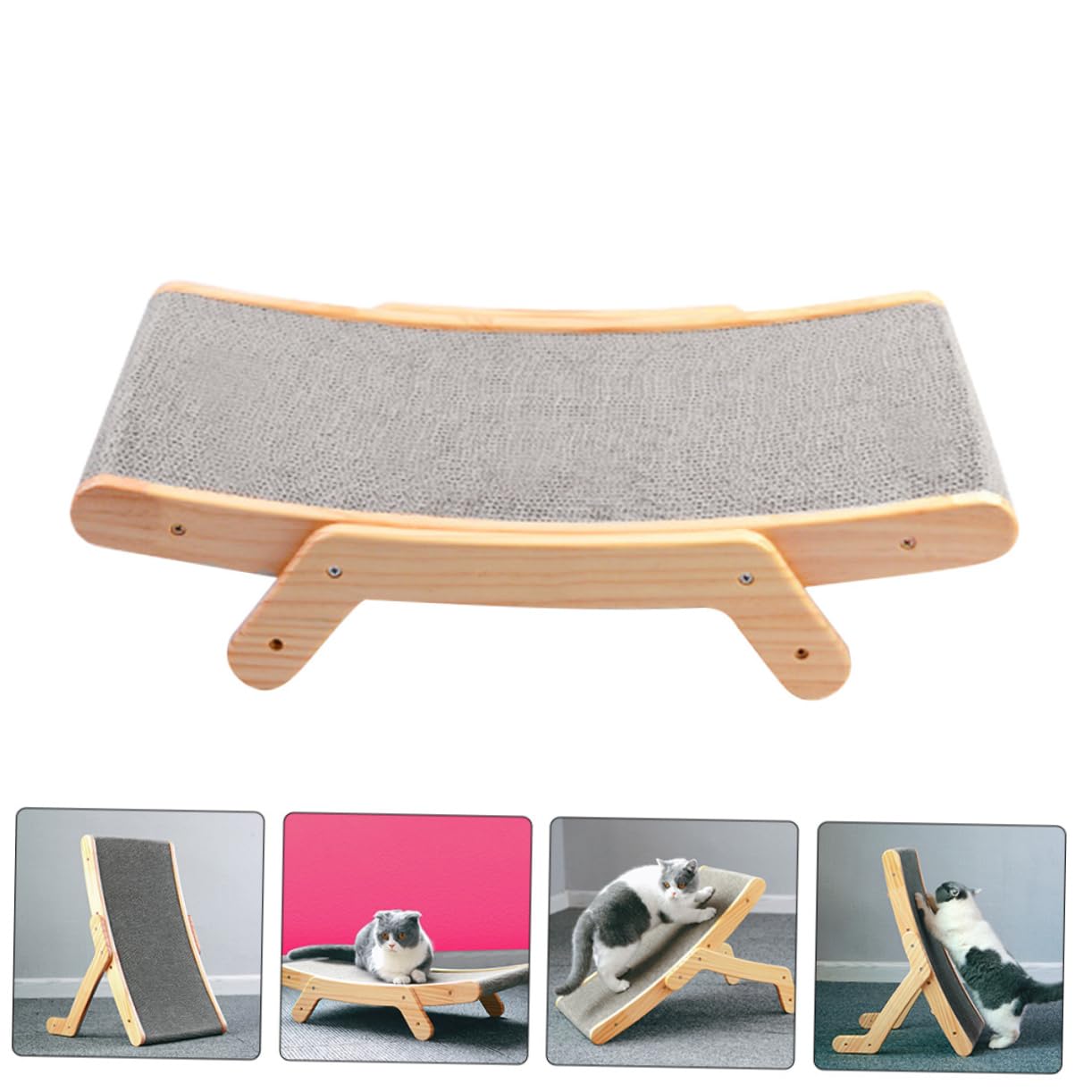 Rascador de Cartón para Felinos Almohadilla para Pulir Uñas de Felinos Estilo Decorativo Protege Muebles y Entretiene Apto para Uso Doméstico