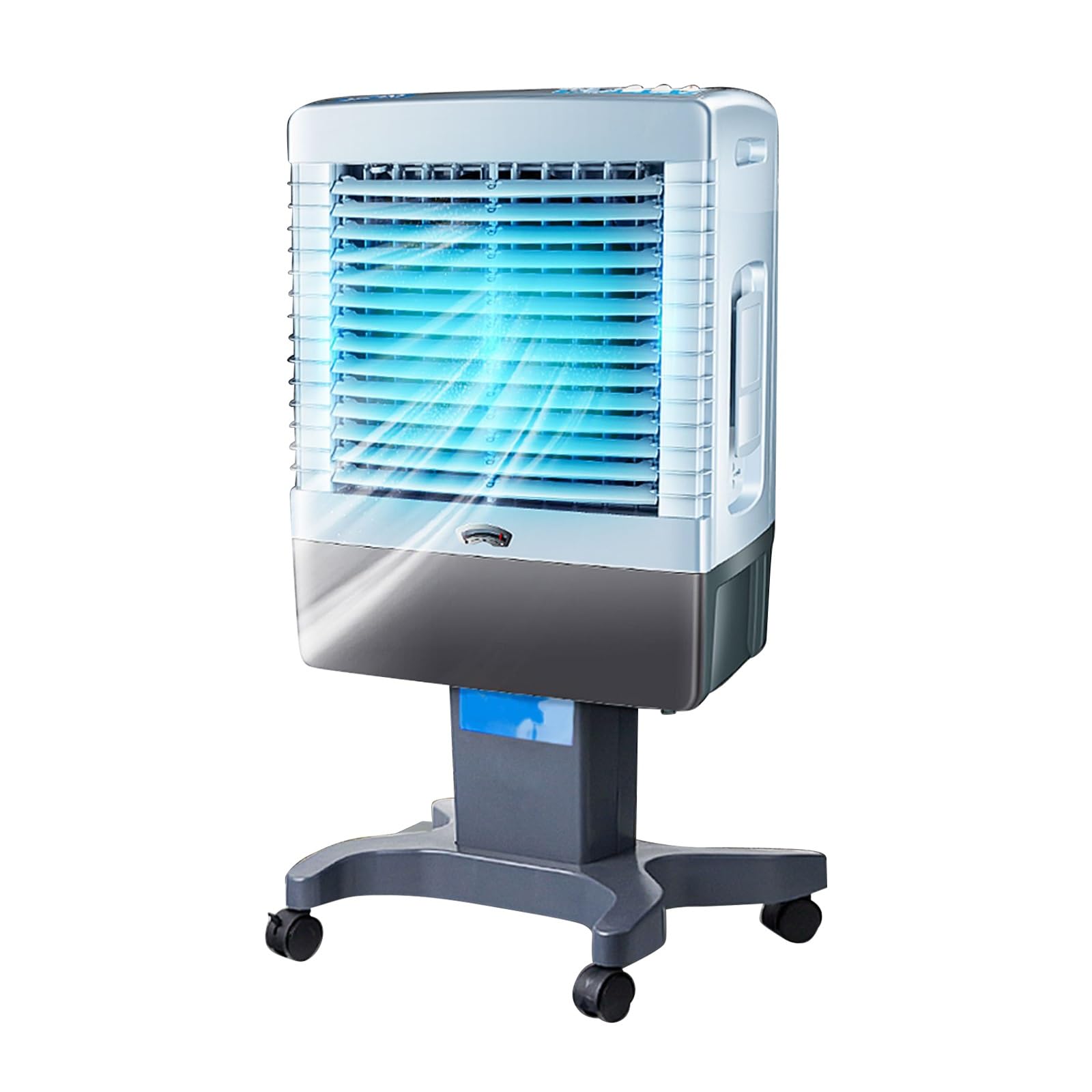 JKJZSALJ Evaporative Air Cooler With Universal Wheels,Commercial Swamp Cooler,20L Tank,Removable Base Cooling Fan For Warehouse,Factory,Restaurant