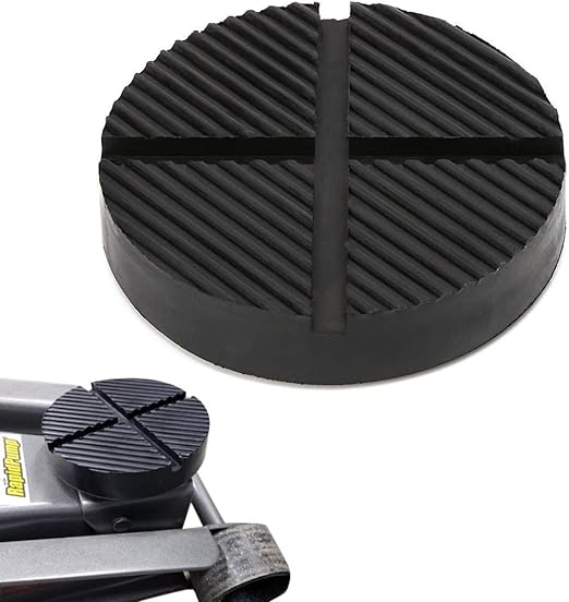 Universal Floor Jack Rubber Pad Jack Pad Adapter Pinch Weld Side Frame Rail Protector Puck/Pad (1 Pack)